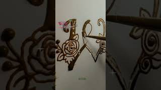 Letter W artwithpassion mehndi artofletters alphabetart withpassion letter nameart art hina [upl. by Madelyn]