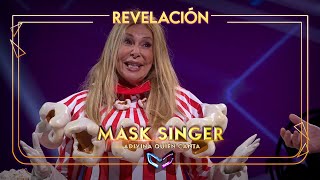 Ana Obregón desenmascarada como Palomitas  Mask Singer Adivina quién canta [upl. by Perkin]