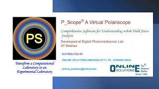 PScope a Virtual Polariscope Developed by IITM [upl. by Krystle]