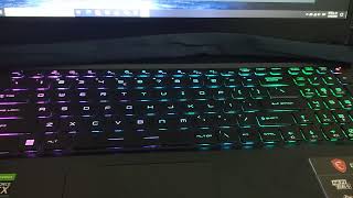 MSI ge76 Raider aurora issue Steelseries GG 140 [upl. by Newkirk956]