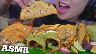 ASMR MEXICAN FOOD EATING SOUNDS NO TALKING  SASASMR [upl. by Teryn117]