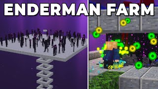 EASY Enderman XP Farm in Minecraft 121 Tutorial [upl. by Raffarty681]