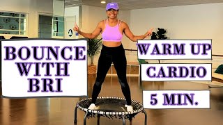 5 MIN TRAMPOLINE WARM UP ROUTINE  FOLLOW ALONG  fun quick anytime  Bounce with Bri [upl. by Tuck475]