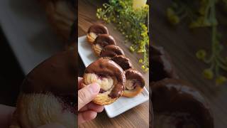 puff cruffin shorts trending viral recipe cooking chocolate [upl. by Anagnos175]