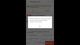 Shopee Checkout Failed F14 [upl. by Darbie]