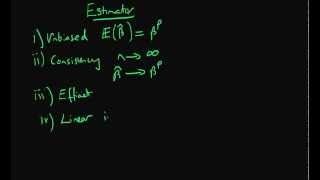 Good estimator properties summary [upl. by Enelrac255]