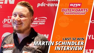 Martin Schindler I was really impressed by the crowd tonight  Dutch Darts Championship 2024 [upl. by Natascha]