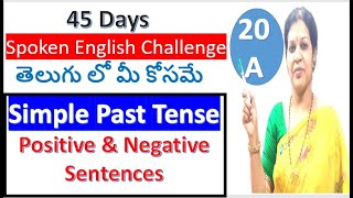 45 Days Spoken English Challenge For Beginners Day  20 Part  A [upl. by Neiht]