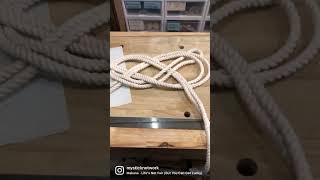 Making a custom curtain tie back  Carrick bend [upl. by Portie]