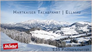 Hartkaiser Talabfahrt Ellmau  SkiWelt  planBvoyage [upl. by Nalro]