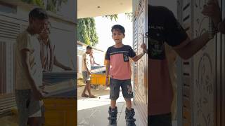 Ghar me tiles lag rha hai skating krne ke liye shorts skating advik viral [upl. by Qiratla862]