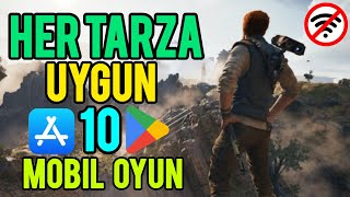 🔥HER TÜRDEN EN İYİ 10 İNTERNETSİZ MOBİL OYUN 😃 [upl. by Eintrok]