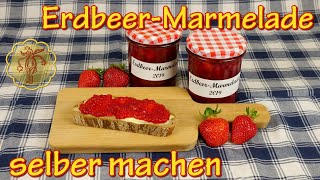 ErdbeerMarmelade selber machen  ganz einfach  2 Zutaten  DIY [upl. by Stoeber601]