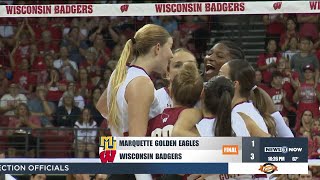 Wisconsin beats Marquette in Kohl Center Clash [upl. by Aihseuqram498]