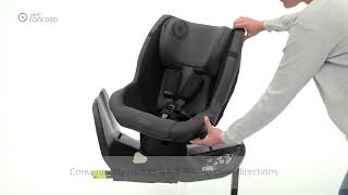 Jané Concord iKonic R  The iSize car seat 40105 cm with 360º rotation with retractable straps [upl. by Cartwright896]