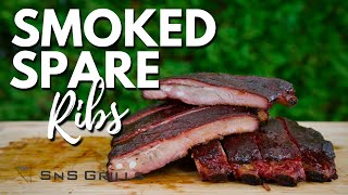 How to SMOKE ribs in a charcoal grill  Better than restaurants [upl. by Urbas]