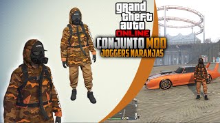 Conjunto MOD 👀 GTA 5 Online JOGGERS NARANJAS 🟠 PS4XBOX ONE y PC 👈 [upl. by Lerred]