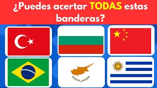 quot🌍 ¿Puedes Adivinar el País con Solo Ver su Bandera 🌏 quiz culturageneral [upl. by Revlis426]