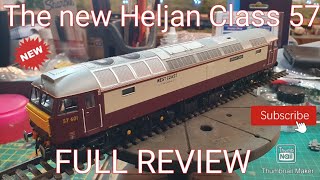 Heljan Class 57 new release full DC review of 57601 including running test and body removal [upl. by Eeleimaj20]