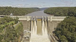 Warragamba Dam spilling  March 2021 [upl. by Selrahcnhoj]