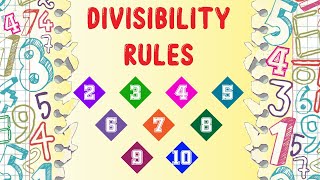 Divisibility Rules for 2 3 4 5 6 7 8 9 amp 10  Division Made Easy [upl. by Llerrod497]