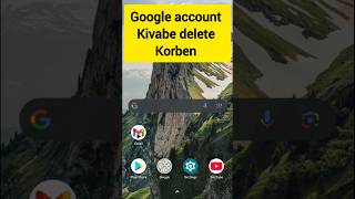 Google account kivabe delete korbo  kaise Google account delete kare  shorts [upl. by Martreb]