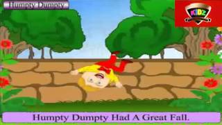 Humpty Dumpty Nursery Rhymes Video amp Lyricsmp4 [upl. by Weaks22]