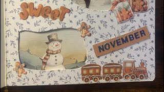 ASMR scrapbooking SWEET NOVEMBER asmrasmrsoundsjournalingscrapbookingsleeprelaxingloveart [upl. by Bonnes786]