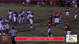 Lanier County Football Vs Clinch [upl. by Annay]