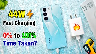 Vivo T3 5G Charging Test ⚡️ vivo t3 5g battery charging test 0 to 100 time  vivo t3 5g review [upl. by Trella]