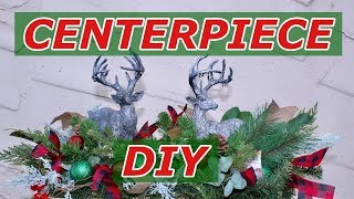 Christmas Centerpiece DIY Joanna Gaines Inspired  Magnolia Market Reindeer Centerpiece [upl. by Sinylg]