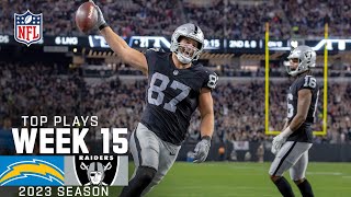 Raiders’ Top Plays From Week 15 Win vs Chargers  2023 Regular Season Week 15  NFL [upl. by Zacarias]