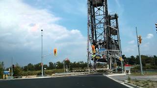 Seaway Lock 3 lift bridge descending St Catharine [upl. by Rainer]