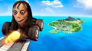 Jumping MOMO CARS Across ENTIRE MAP In GTA 5 [upl. by Ahouh]