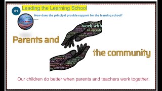 LEAD A LEARNING SCHOOL Parent and community [upl. by Akcira770]