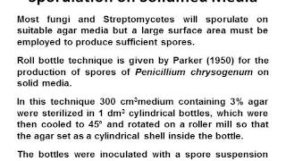 The development of inocula for mycelial processes [upl. by Midian]