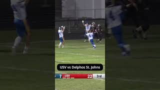 USV vs Delphos St Johns hsfootball wosn ohiohighschool sports [upl. by Athalee]