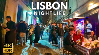 Nightlife in Lisbon Portugal BAIRRO ALTO Lisboa MARCH 2024  4K ASMR [upl. by Aicad]