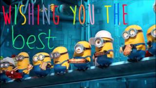 Minion Happy Birthday Videowith Banana song [upl. by Chlores]