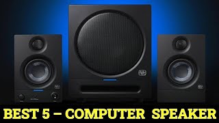 Top 5 Best Computer Speaker Reviews 2024 [upl. by Hartmunn]