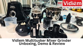 Vidiem Tusker Mixer Grinder Review in Tamil  Vidiem Multi Tusker Unboxing amp Demo  Food processor [upl. by Oetam832]