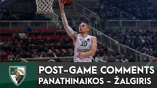 Joint interview by White and Walkup after Zalgiris win in Athens [upl. by Niotna862]