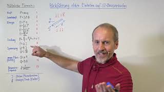 PHYSIK ALLGEMEIN  Elektrische Einheiten in SIBasiseinheiten umrechnen Teil 1 [upl. by Lillith]