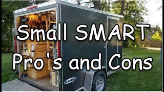 Small SMART tool trailer Pros and Cons  6x10 Vnose [upl. by Herve]