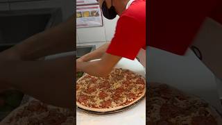 How they make pizza in Sbarro pizza howtomakepizza sbarro food foodvlog [upl. by Eycal]