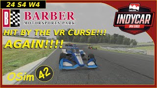 Indycar Open Road Series  24S4W4  Barber Motorsport  iRacing VR [upl. by Gauldin806]