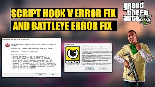 How to Fix Script hook V Critical Error  GTA V September 2024 Update Error  BattlEye Launcher fix [upl. by Fleischer619]