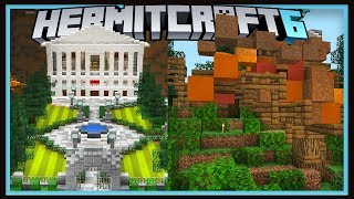 Hermitcraft Season 6 First landscaping Job amp New TREE design Minecraft 1131 survival Ep34 [upl. by Beitris]