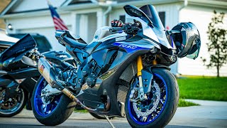 Nick’s Yamaha R1M feat Garrett’s Kawasaki ZX14R [upl. by Neau]