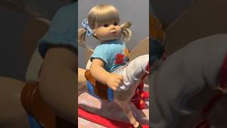 AG Bitty Baby doll rocking horse demonstration [upl. by Allimak]